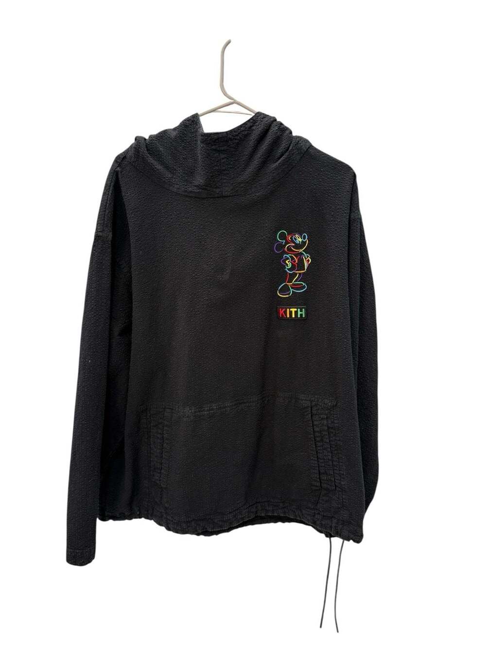 Kith x Mickey Mouse Long Sleeve Hooded Top –Size XL